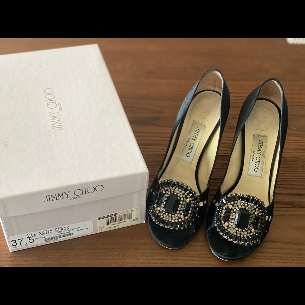 Jimmy Choo Size 37.5 Evening Pump